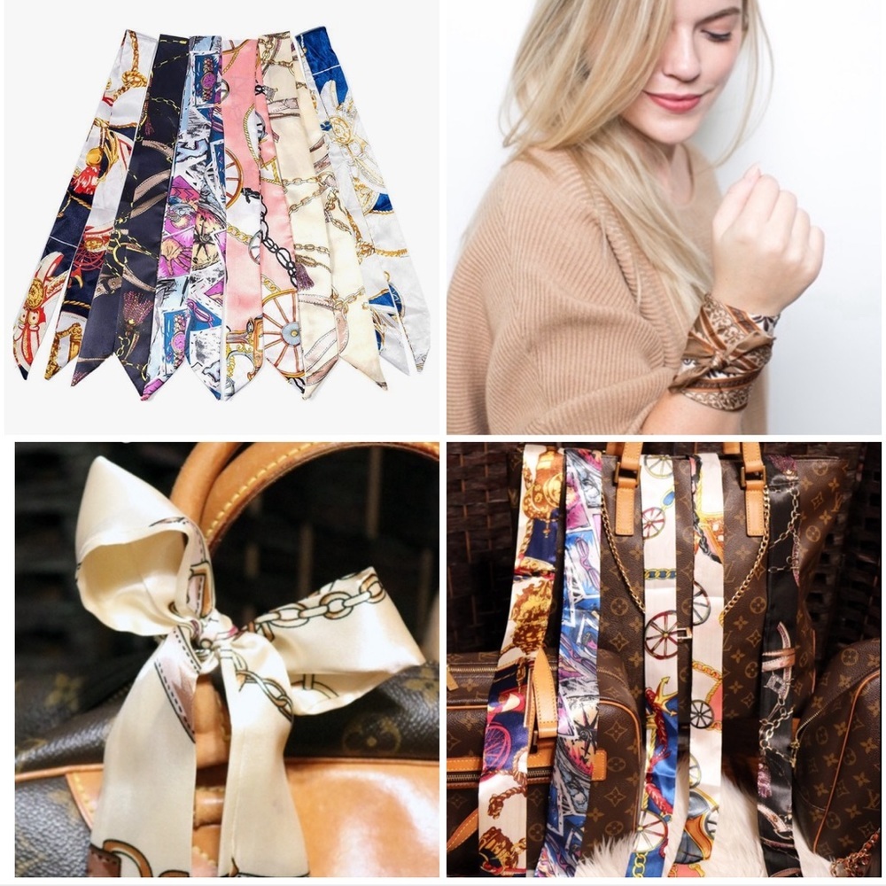 Handbag Accessories ~ Twilly ~ Hair, Fashion & Handbag Scarf ~ Choose One of Six
